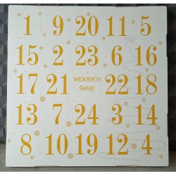 Złote cyfry kalendarz...